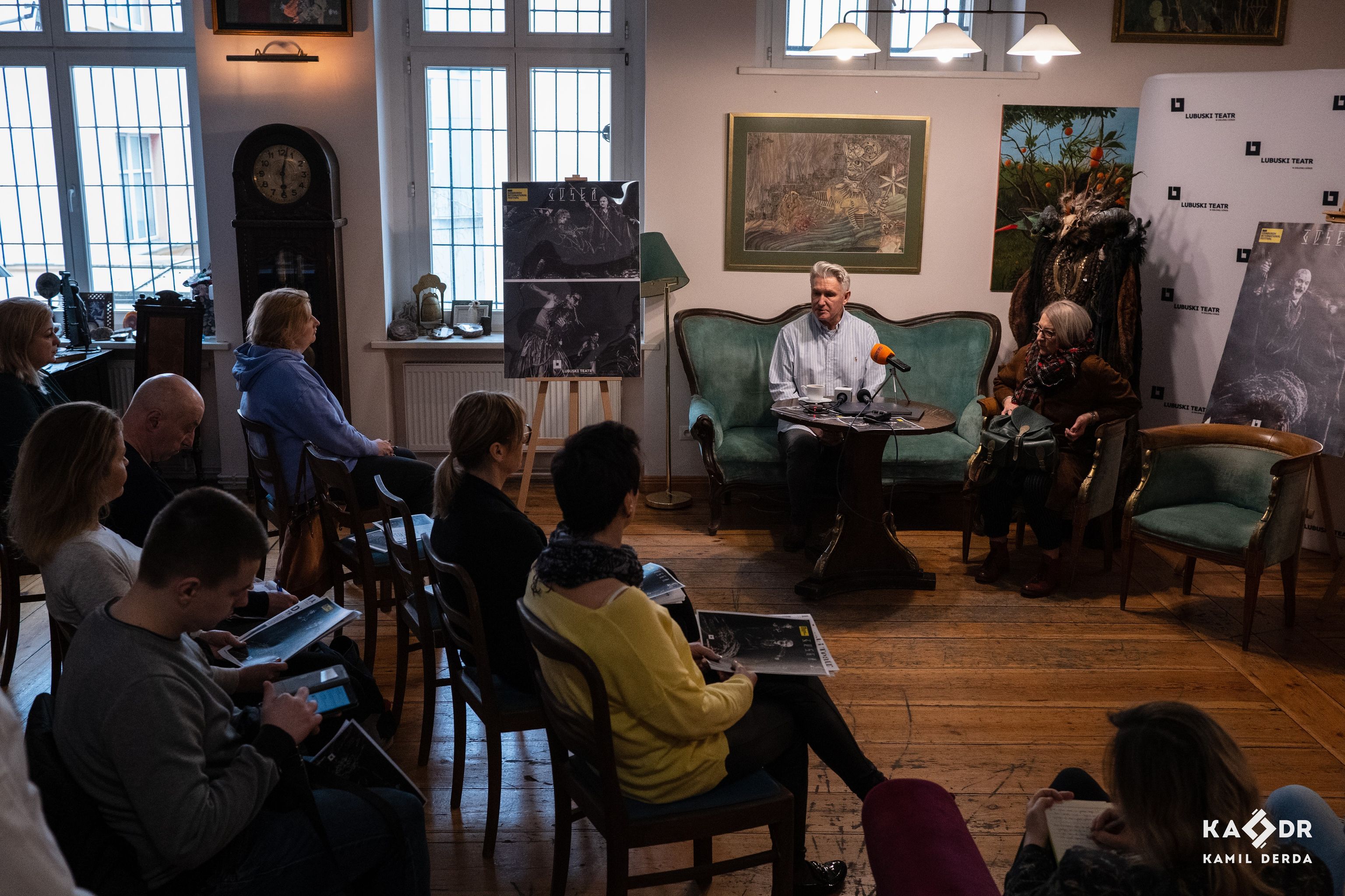 Konferencja prasowa poświęcona wystawieniu „Guseł” na Fringe Festival Edinburgh