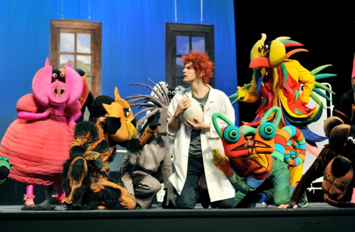 29.10.2011. Zielona Gora Teatr Lubuski Premiera sztuk dla dzieci Zwierzeta dr Dolittle wedlug Hugh Loftinga w rezyserii Jerzego Bielunasa N/z Fot Tomasz Gawalkiewicz/ZAFF